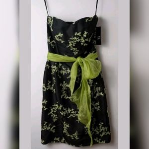 Spencer Jeremy Mini Dress 10p% Silk Size 6 Black